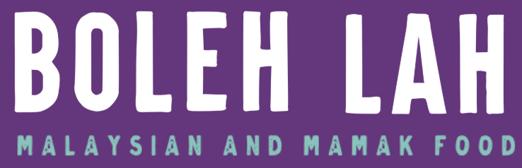 Logo Boleh Lah Restaurant malaisien Lyon - sur fond violet
